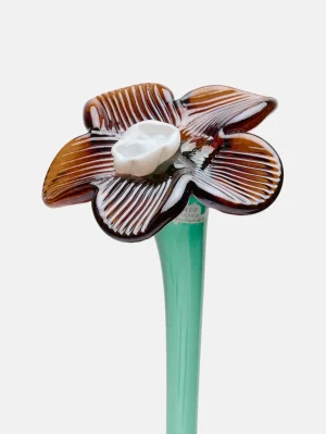mouthblown_crystal_flower_0-3.webp Discount HOFF MOUTHBLOWN CRYSTAL FLOWER BROWN