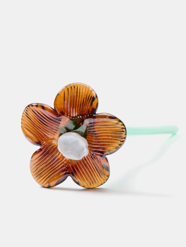 mouthblown_crystal_flower_2-3.webp Discount HOFF MOUTHBLOWN CRYSTAL FLOWER BROWN