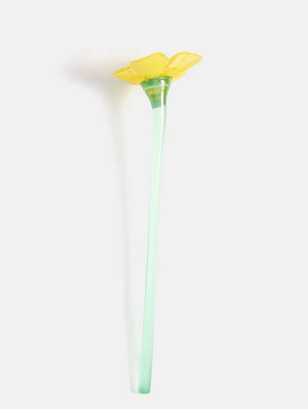 mouthblown_crystal_flower_3.webp New HOFF MOUTHBLOWN CRYSTAL FLOWER YELLOW